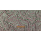 Astrolabe Metallic Seafoam and Pink Crinkled Luxury Brocade with White Backing