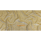 Astrolabe Metallic Gold and Silver Crinkled Luxury Brocade with White Backing