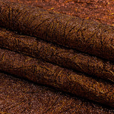 Astrolabe Metallic Copper Crinkled Luxury Brocade with Black Backing