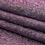 Astrolabe Metallic Lilac and Sky Crinkled Luxury Brocade with Black Backing