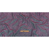 Astrolabe Metallic Lilac and Sky Crinkled Luxury Brocade with Black Backing