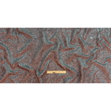 Astrolabe Metallic Sky and Salmon Crinkled Luxury Brocade with Black Backing