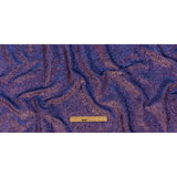 Astrolabe Metallic Lilac and Royal Blue Crinkled Luxury Brocade with Black Backing