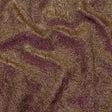 Astrolabe Metallic Purple and Gold Crinkled Luxury Brocade with Black Backing