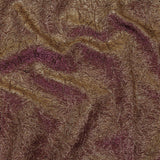 Astrolabe Metallic Purple and Gold Crinkled Luxury Brocade with Black Backing