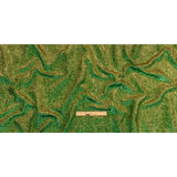 Astrolabe Metallic Lemon and Kelly Crinkled Luxury Brocade with Black Backing