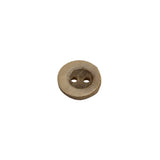 Tan and Beige Plastic 2-Hole Tire Rim Button - 18L/11.5mm