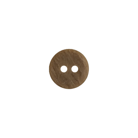 Tan and Beige Plastic 2-Hole Tire Rim Button - 18L/11.5mm