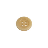 Beige 4-Hole Plastic Button - 20L/12.5mm