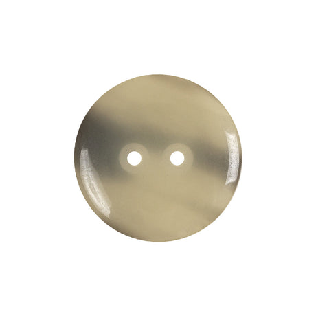 Cannoli Cream and Gray Swirled 2-Hole Plastic Dish Button - 36L/23mm