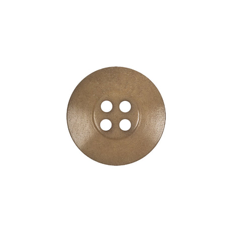 Beige Speckled 4-Hole Low Convex Plastic Button - 28L/18mm