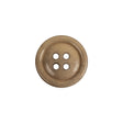 Beige Speckled 4-Hole Low Convex Plastic Button - 28L/18mm