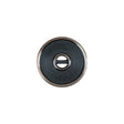 Pewter Textured Narrow Rim 2-Hole Metal Button - 25L/16mm