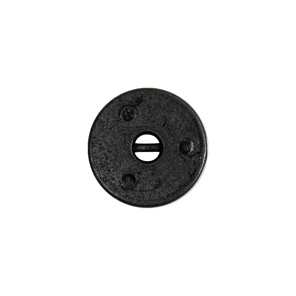 Antique Brass Textured Narrow Rim 2-Hole Metal Button - 25L/16mm