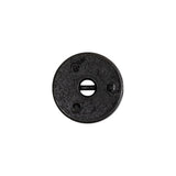 Antique Brass Textured Narrow Rim 2-Hole Metal Button - 25L/16mm