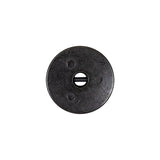 Antique Brass Textured Narrow Rim 2-Hole Metal Button - 28L/18mm