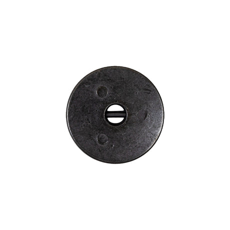 Antique Brass Textured Narrow Rim 2-Hole Metal Button - 28L/18mm