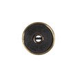 Antique Brass Textured Narrow Rim 2-Hole Metal Button - 28L/18mm