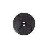 Antique Brass Textured Narrow Rim 2-Hole Metal Button - 32L/20mm
