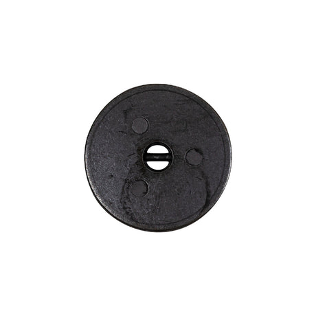 Antique Brass Textured Narrow Rim 2-Hole Metal Button - 32L/20mm