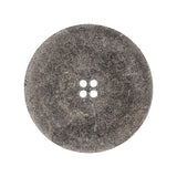 Weathered Silver Narrow Rim Low Convex 4-Hole Metal Button - 44L/28mm