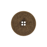 Weathered Brass Narrow Rim Low Convex 4-Hole Metal Button - 36L/23mm