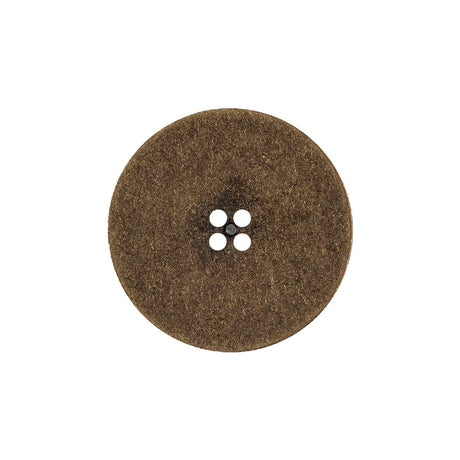 Weathered Brass Narrow Rim Low Convex 4-Hole Metal Button - 36L/23mm