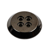 Gunmetal Truncated Cone 4 Hole Metal Button - 44L/28mm