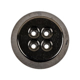 Gunmetal Truncated Cone 4 Hole Metal Button - 44L/28mm