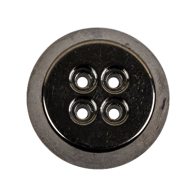 Gunmetal Truncated Cone 4 Hole Metal Button - 44L/28mm