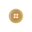 Cream Rounded Rim 4 Hole Plastic Button - 30L/19mm