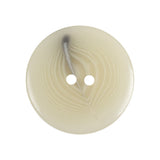 Beige and Gray Swirled 2 Hole Plastic Inkwell Button - 42L/27mm