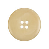 Italian Matte Bleached Sand 4 Hole Plastic Button - 42L/27mm
