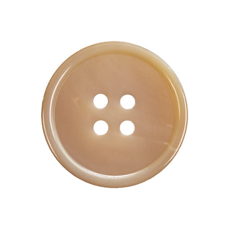 Apricot Cream 4 Hole Shell Button - 40L/25.5mm