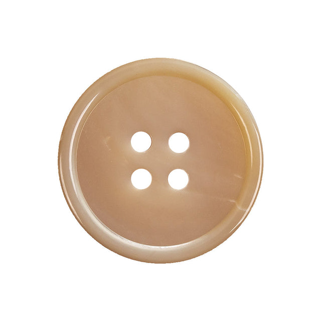 Apricot Cream 4 Hole Shell Button - 40L/25.5mm