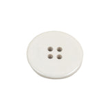 Off White Flat 4 Hole Plastic Button - 35L/22mm