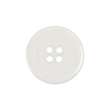 Off White Flat 4 Hole Plastic Button - 35L/22mm