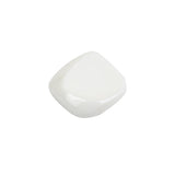 White Square Plastic Shank Back Button - 30L/19mm