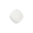 White Square Plastic Shank Back Button - 30L/19mm