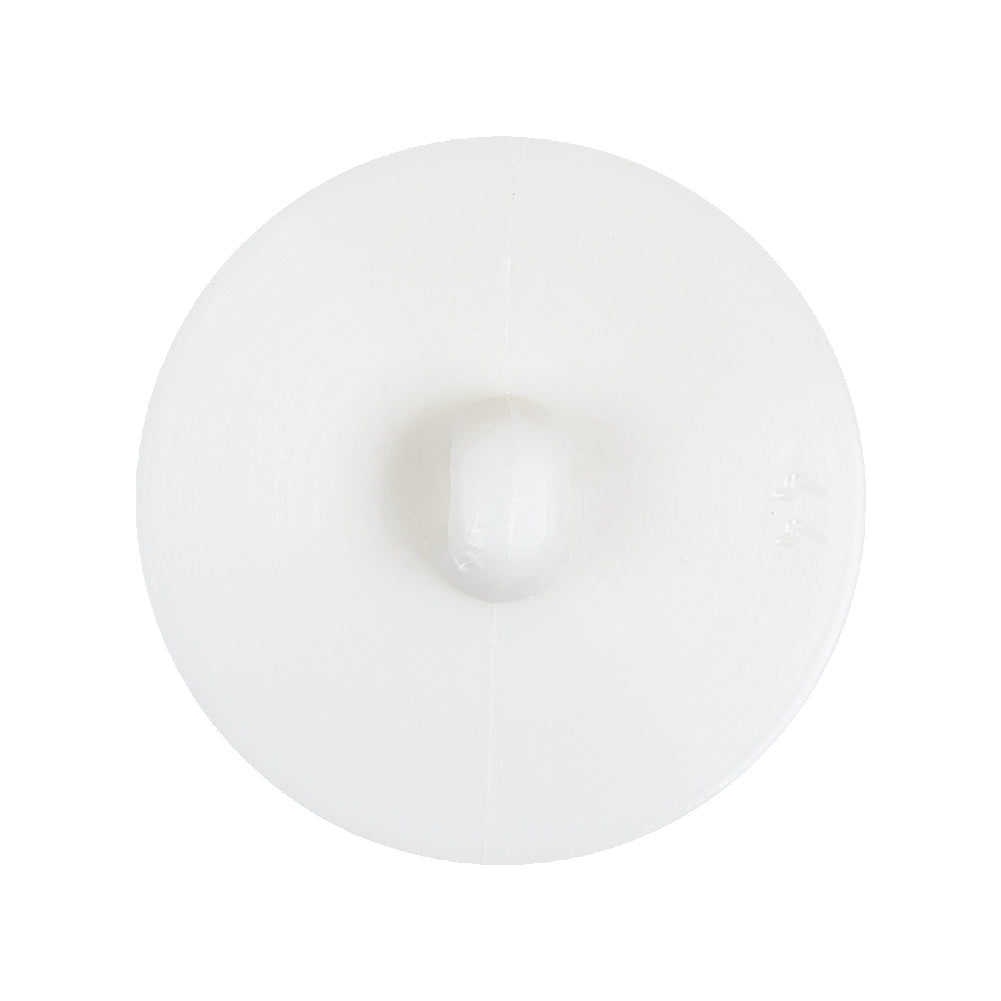 White Waves Rope Rim Shank Back Plastic Button - 44L/28mm