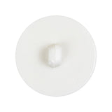 White Square in Circle Etched Shank Back Plastic Button - 44L/28mm