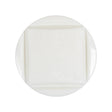 White Square in Circle Etched Shank Back Plastic Button - 44L/28mm