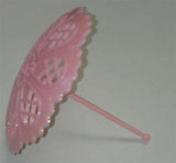 Pink Parasol Cake Topper