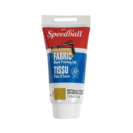 Speedball Metallic Gold Fabric Block Printing Ink - 2.5 fl oz