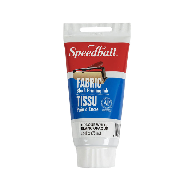Speedball Opaque White Fabric Block Printing Ink - 2.5 fl oz