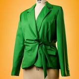 Super 120 Merino Wool Suiting - Fern Green - Finn Collection