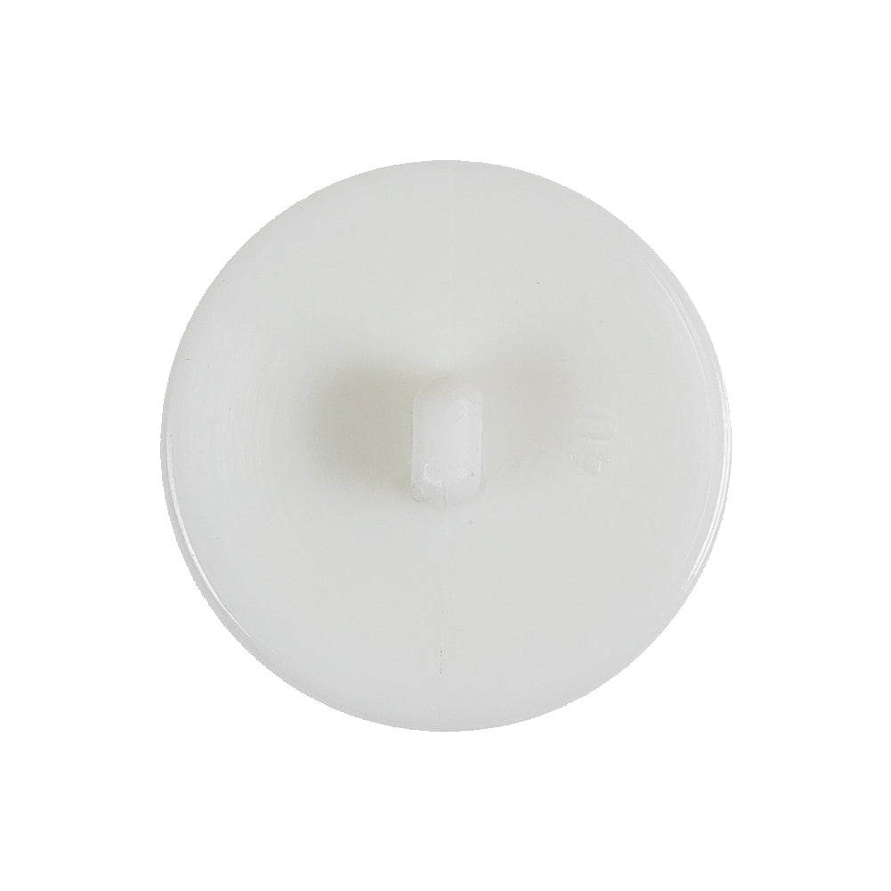 Italian White Anchor Embossed Shank Back Button - 40L/25.5mm
