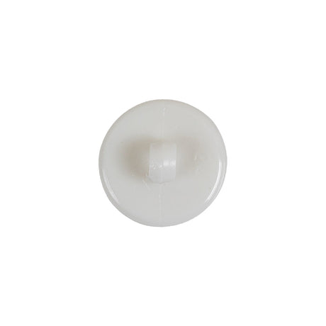 Italian White Floral Etched Shank Back Button - 24L/15mm