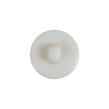 Italian White Floral Etched Shank Back Button - 30L/19mm