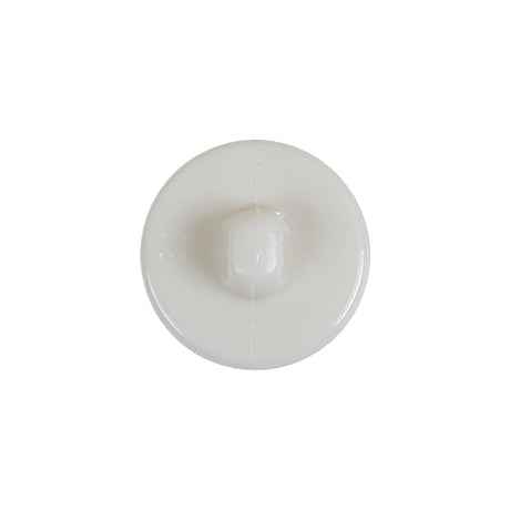 Italian White Floral Etched Shank Back Button - 30L/19mm